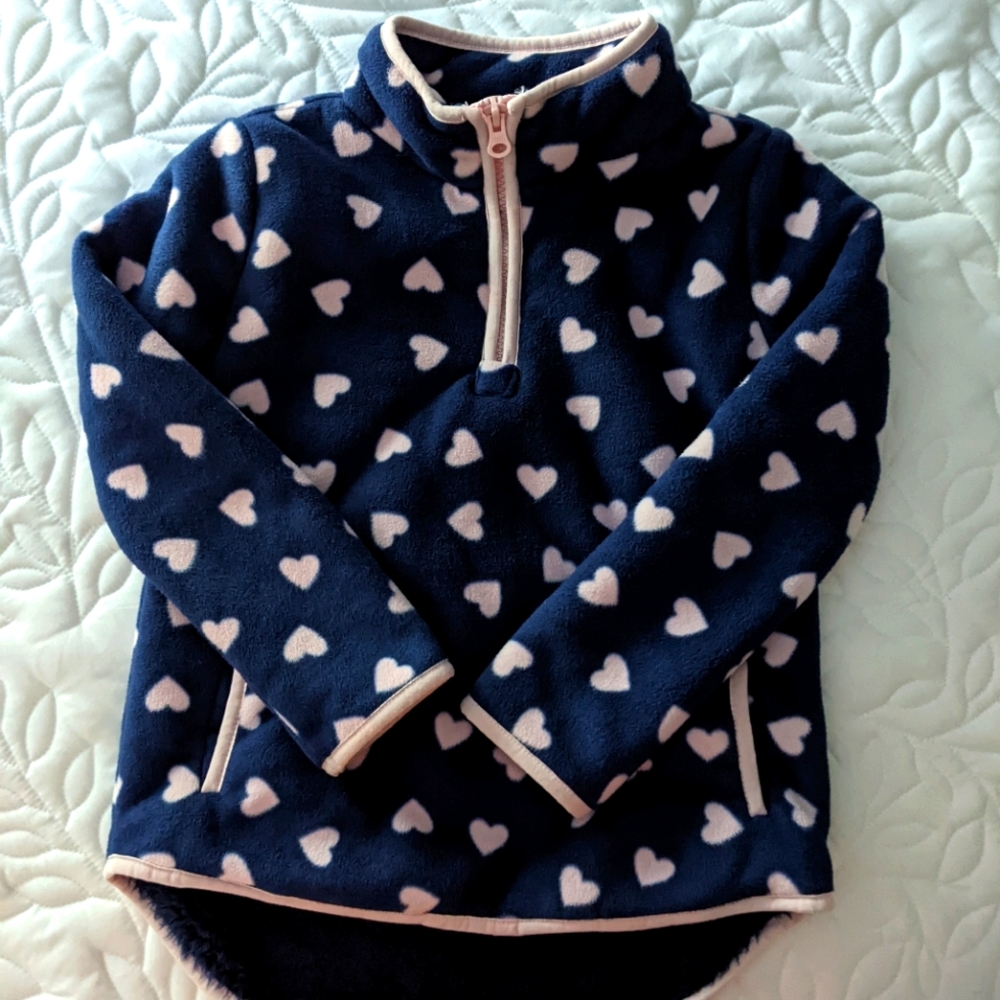 Little girls Sherpa lined fleece